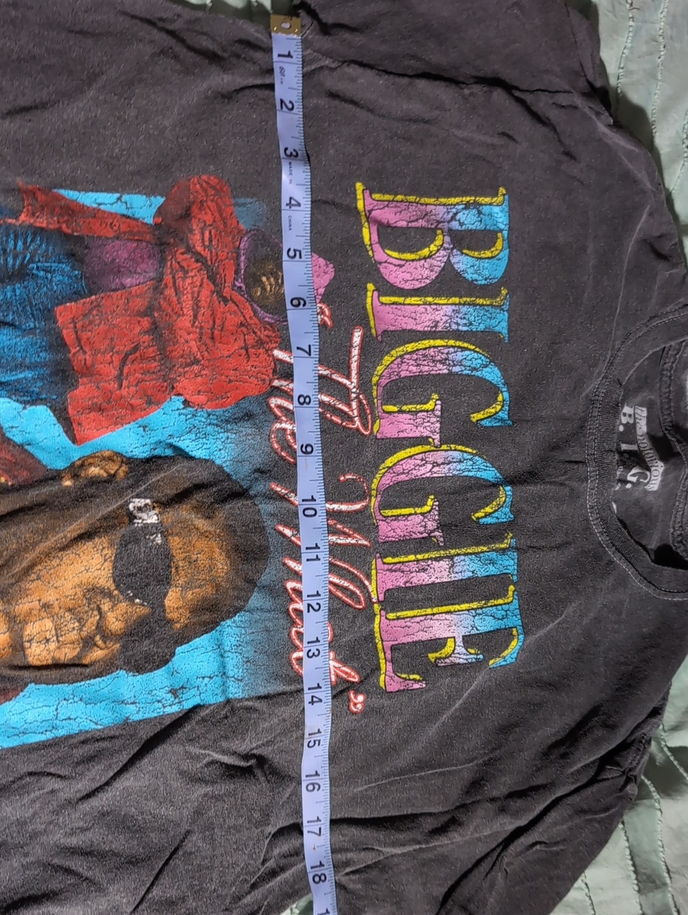 NWOT The Notorious B.I.G. Size S Grey Biggie T-shirt - Picture 3 of 3